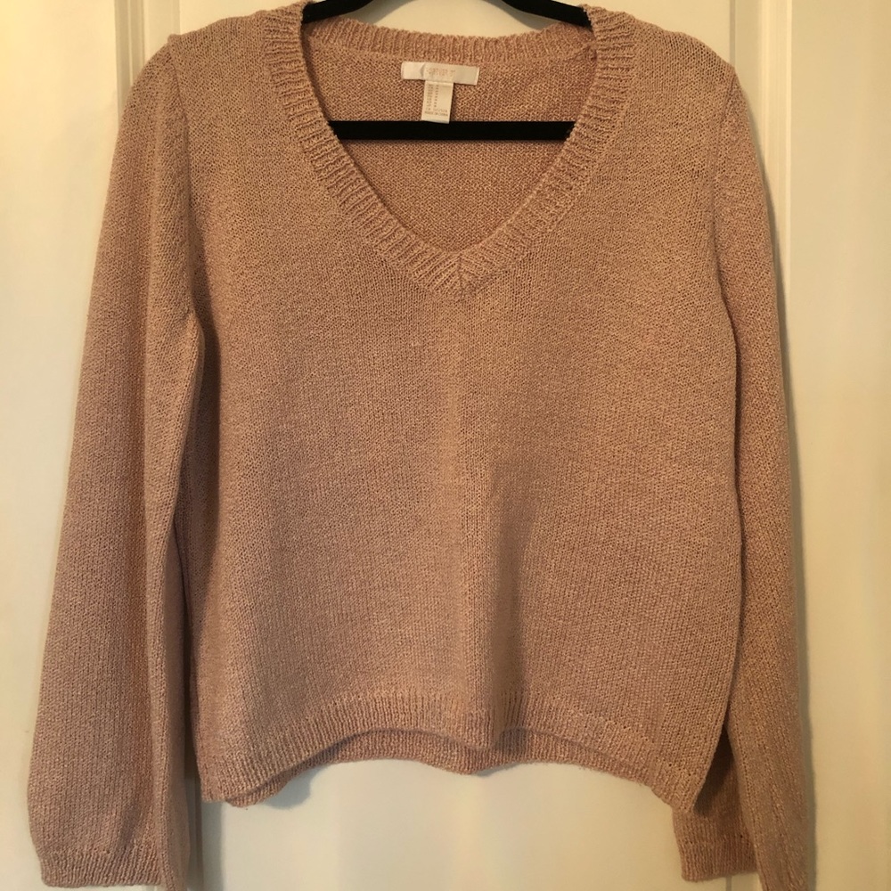 Blush Wide Sleeve Sweater